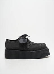 Mocasini vârf rotund toc de 4 la 6 cm negru UNDERGROUND femeie