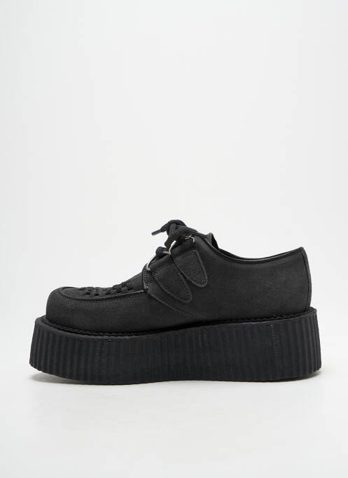 Mocasini nubuc toc de 4 la 6 cm negru UNDERGROUND femme