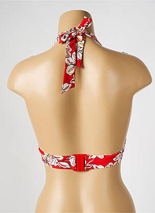Sutien de costum de baie bretele elastice top sutien push-up roșu AUBADE femeie