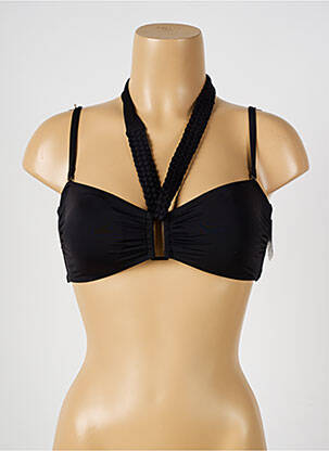 Sutien de costum de baie elasticitate sutien cu susținere înaltă și burete detașabil negru AUBADE femeie