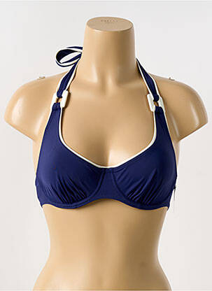 Sutien de costum de baie elasticitate sutien balconet cu decolteu înalt albastru AUBADE femeie