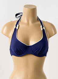 Sutien de costum de baie elasticitate sutien balconet cu decolteu înalt albastru AUBADE femme