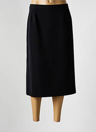 Fustă midi talie cu cleme negru GEVANA femme