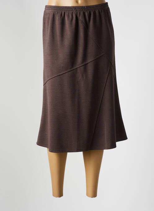 Fustă midi maro GRIFFON femeie