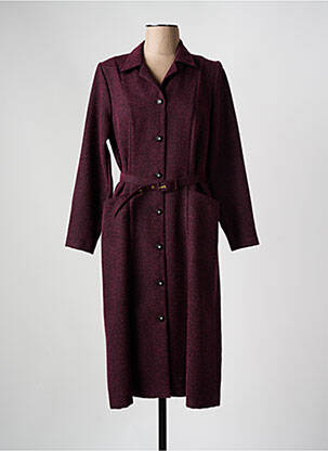 Rochie midi mâneci lungi mâneci lungi violet GEVANA femeie
