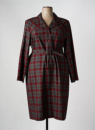 Rochie midi roșu GEVANA femeie