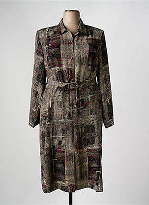 Rochie midi gri GEVANA femeie