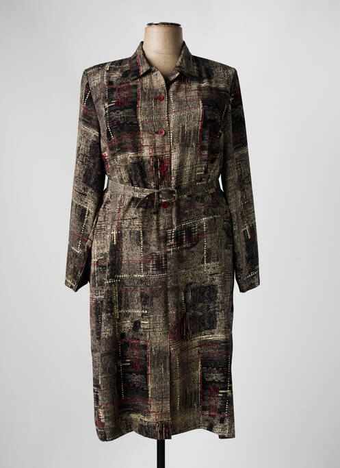 Rochie midi gri GEVANA femeie