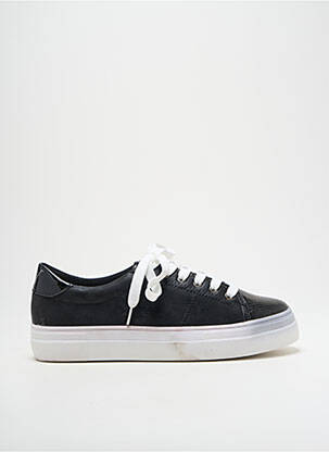 Adidași material neted toc de 4 la 6 cm negru VANESSA WU femeie