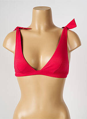 Sutien de costum de baie elasticitate top triunghiuri roșu SIMONE PERELE femeie
