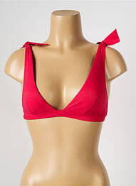 Sutien de costum de baie elasticitate top triunghiuri roșu SIMONE PERELE femme