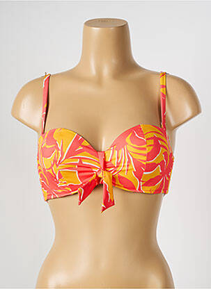 Sutien de costum de baie bretele elastice detașabile top sutien modelat portocalie SIMONE PERELE femeie