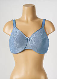 Sutien broderie sutien cupe întregi cu decolteu înalt albastru CHANTELLE femme