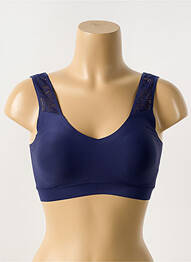 Sutien efect material satinat sutiene albastru CHANTELLE femeie