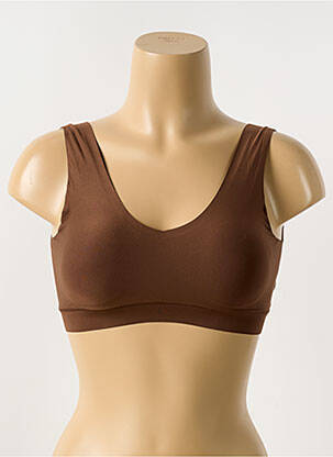 Sutien efect material satinat sutiene maro CHANTELLE femeie
