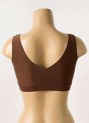 Sutien efect material satinat sutiene maro CHANTELLE femeie