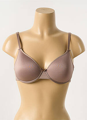 Sutien efect material satinat top sutien modelat maro CHANTELLE femeie