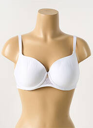 Sutien efect material satinat top sutien modelat alb CHANTELLE femme
