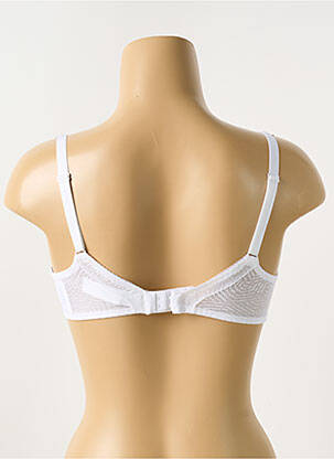 Sutien efect material satinat top sutien modelat alb CHANTELLE femeie