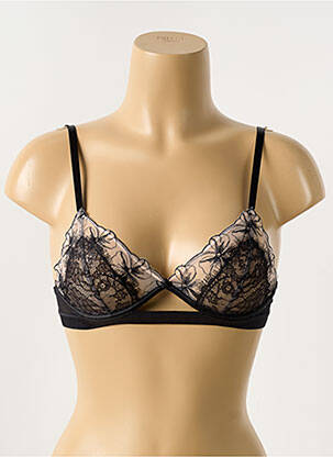 Sutien broderie sutien cupe întregi cu decolteu înalt negru PASSIONATA femeie