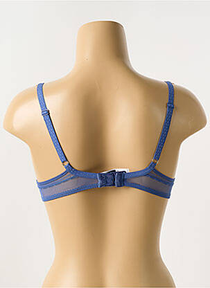 Sutien efect material satinat top sutien push-up albastru PASSIONATA femeie