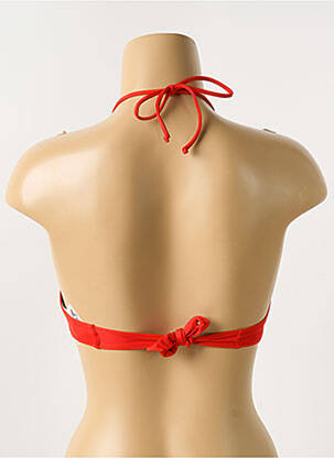 Sutien de costum de baie elasticitate top triunghiuri roșu ANTIGEL femeie