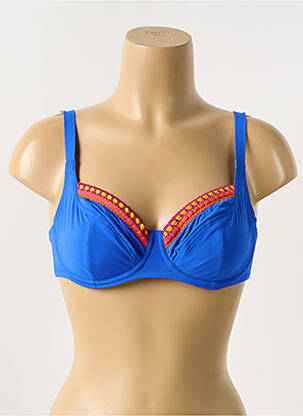 Sutien de costum de baie elasticitate albastru ANTIGEL femeie