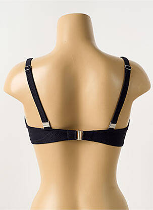 Sutien de costum de baie elasticitate sutien cupe întregi cu decolteu înalt negru ANTIGEL femeie