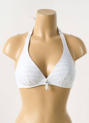 Sutien de costum de baie alb ANTIGEL femeie