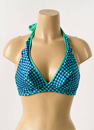 Sutien de costum de baie elasticitate top triunghiuri verde ANTIGEL femeie