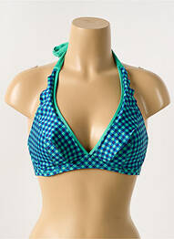Sutien de costum de baie elasticitate top triunghiuri verde ANTIGEL femeie
