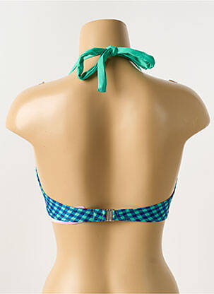 Sutien de costum de baie elasticitate top triunghiuri verde ANTIGEL femeie