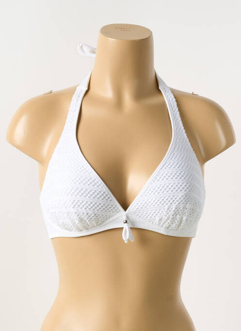 Sutien de costum de baie alb ANTIGEL femeie