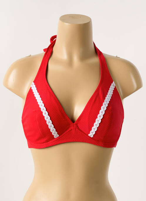 Sutien de costum de baie roșu ANTIGEL femeie