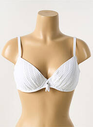 Sutien de costum de baie elasticitate top sutien modelat alb ANTIGEL femeie