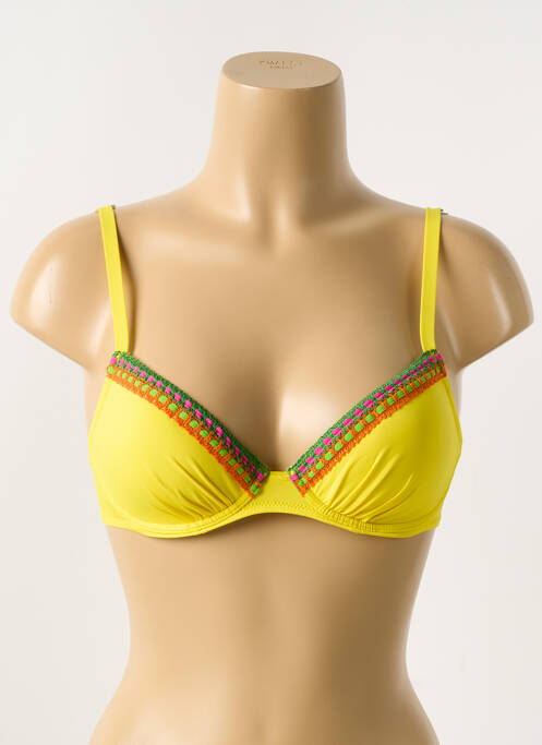 Sutien de costum de baie galben ANTIGEL femeie