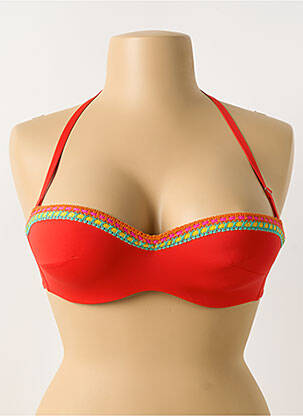 Sutien de costum de baie top bentiță top bentiță portocalie ANTIGEL femeie