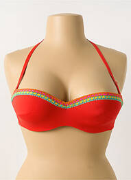 Sutien de costum de baie top bentiță top bentiță portocaliu ANTIGEL femme