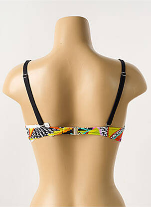 Sutien de costum de baie elasticitate top sutien push-up negru ANTIGEL femeie