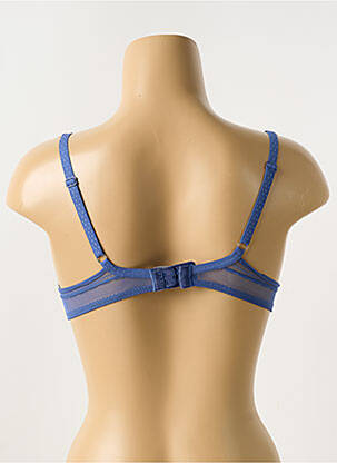 Sutien efect material satinat top sutien push-up albastru PASSIONATA femeie