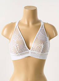 Sutien fără armatură bralete alb IMPLICITE femme