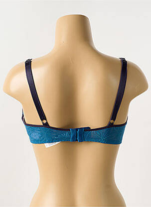 Sutien broderie sutien cupe întregi cu decolteu înalt albastru PASSIONATA femeie