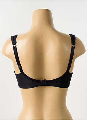 Sutien efect material satinat top sutien modelat negru IMPLICITE femeie