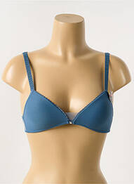 Sutien efect material satinat top sutien modelat albastru PASSIONATA femeie