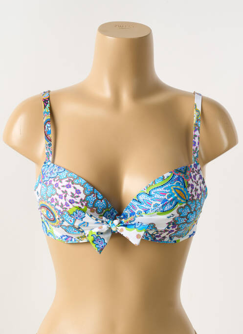 Sutien de costum de baie albastru ANTIGEL femeie