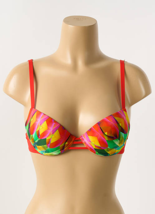 Sutien de costum de baie roșu ANTIGEL femeie