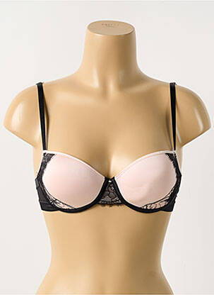 Sutien efect material satinat top sutien modelat negru PASSIONATA femeie