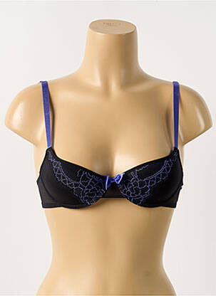 Sutien efect material satinat top sutien modelat negru PASSIONATA femeie
