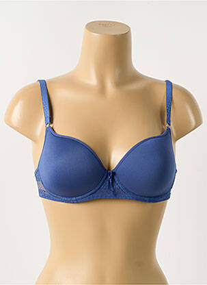 Sutien efect material satinat top sutien modelat albastru PASSIONATA femeie