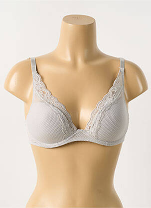 Sutien broderie top sutien modelat gri PASSIONATA femeie